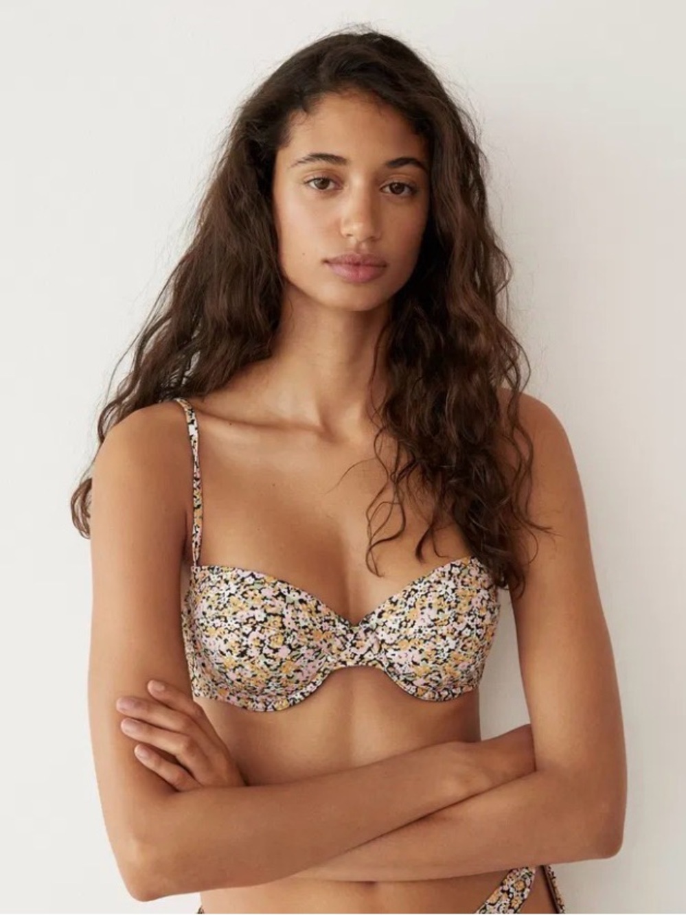 Mango Floral Underwire Bikini Top